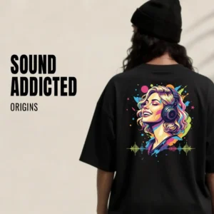 Tricou streetwear oversized SOUND ADDICTED Vados